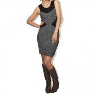 Shipley & Halmos black & grey knit dress